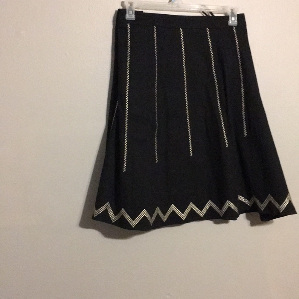 Black and silver skirt